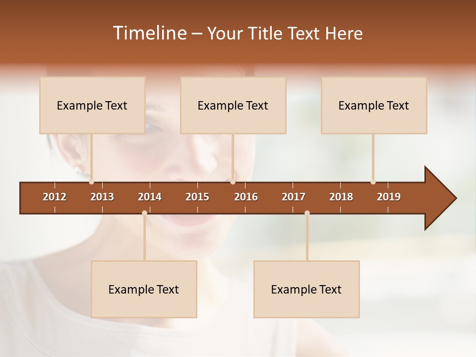 A Woman Smiling With A White Smile On Her Face PowerPoint Template