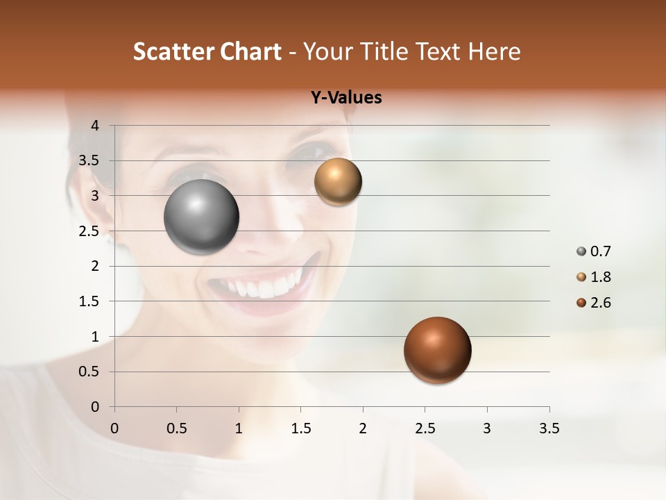 A Woman Smiling With A White Smile On Her Face PowerPoint Template