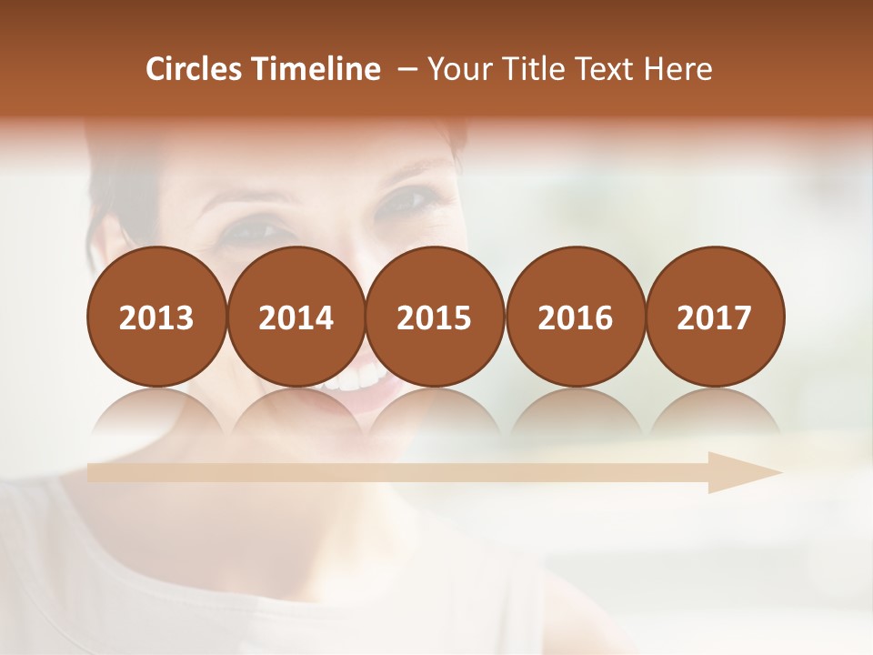 A Woman Smiling With A White Smile On Her Face PowerPoint Template