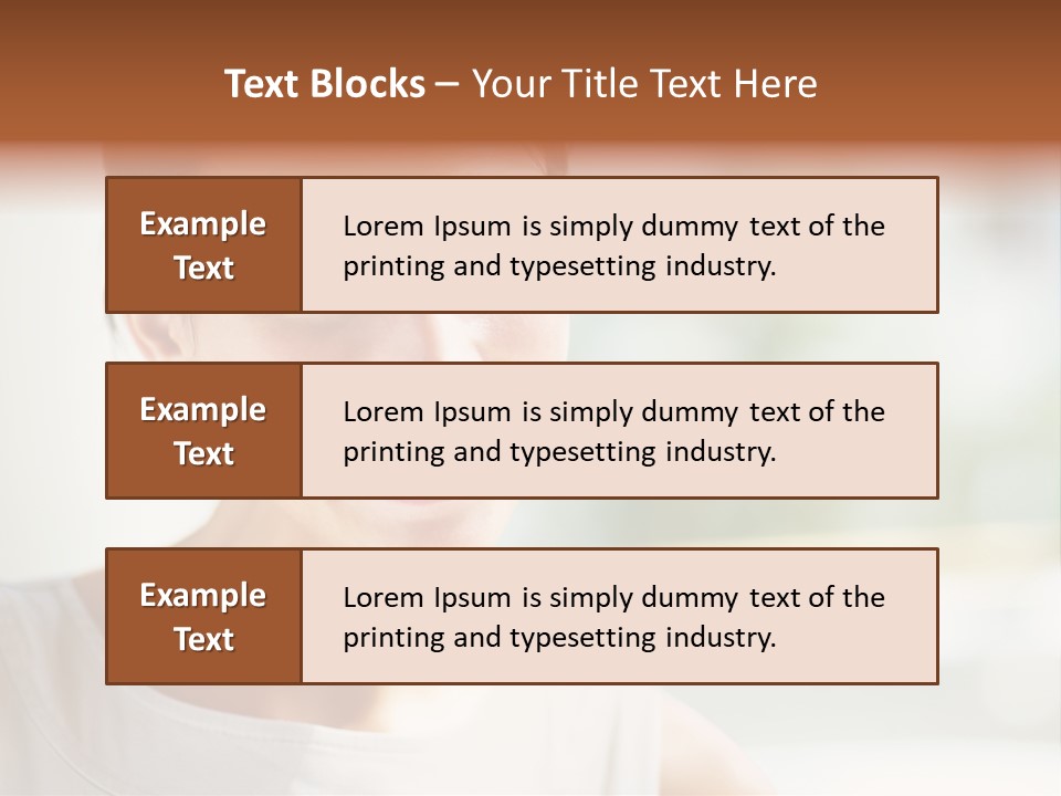 A Woman Smiling With A White Smile On Her Face PowerPoint Template