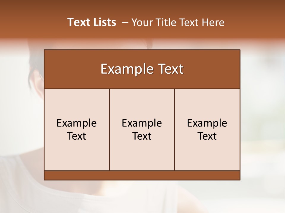 A Woman Smiling With A White Smile On Her Face PowerPoint Template