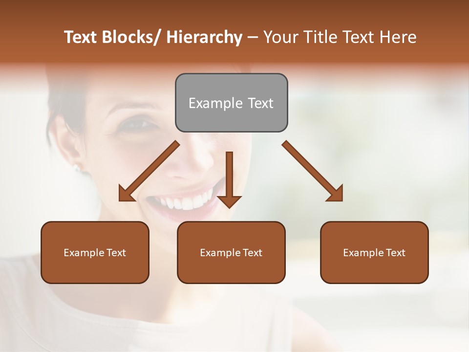 A Woman Smiling With A White Smile On Her Face PowerPoint Template