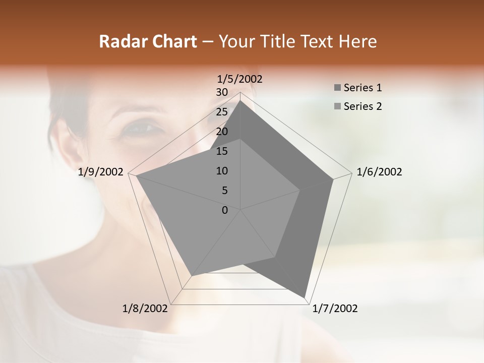 A Woman Smiling With A White Smile On Her Face PowerPoint Template