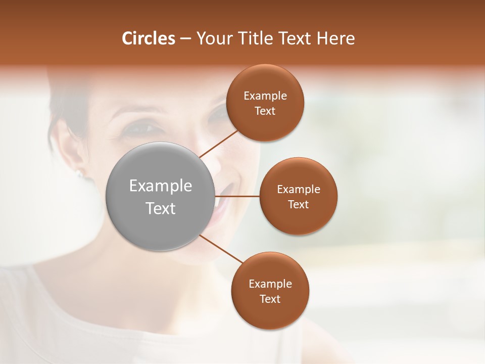 A Woman Smiling With A White Smile On Her Face PowerPoint Template