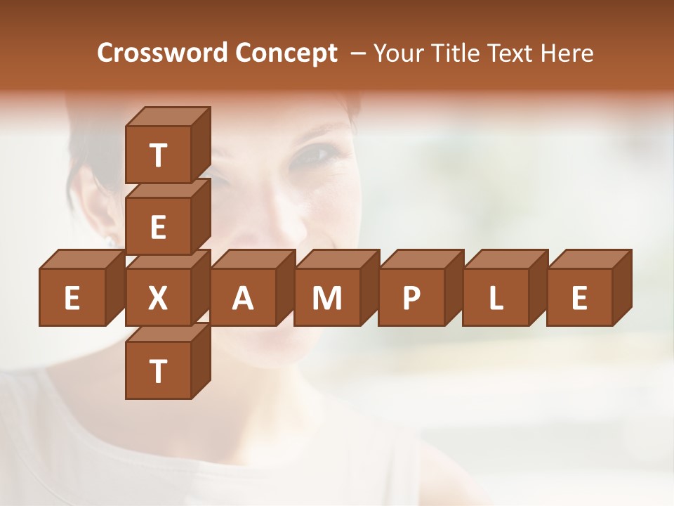 A Woman Smiling With A White Smile On Her Face PowerPoint Template