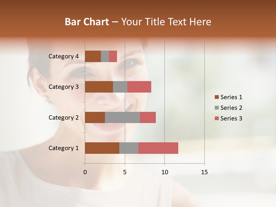 A Woman Smiling With A White Smile On Her Face PowerPoint Template