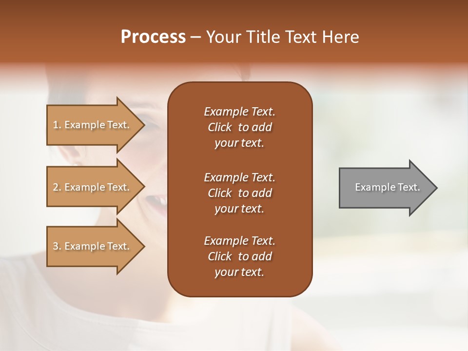 A Woman Smiling With A White Smile On Her Face PowerPoint Template