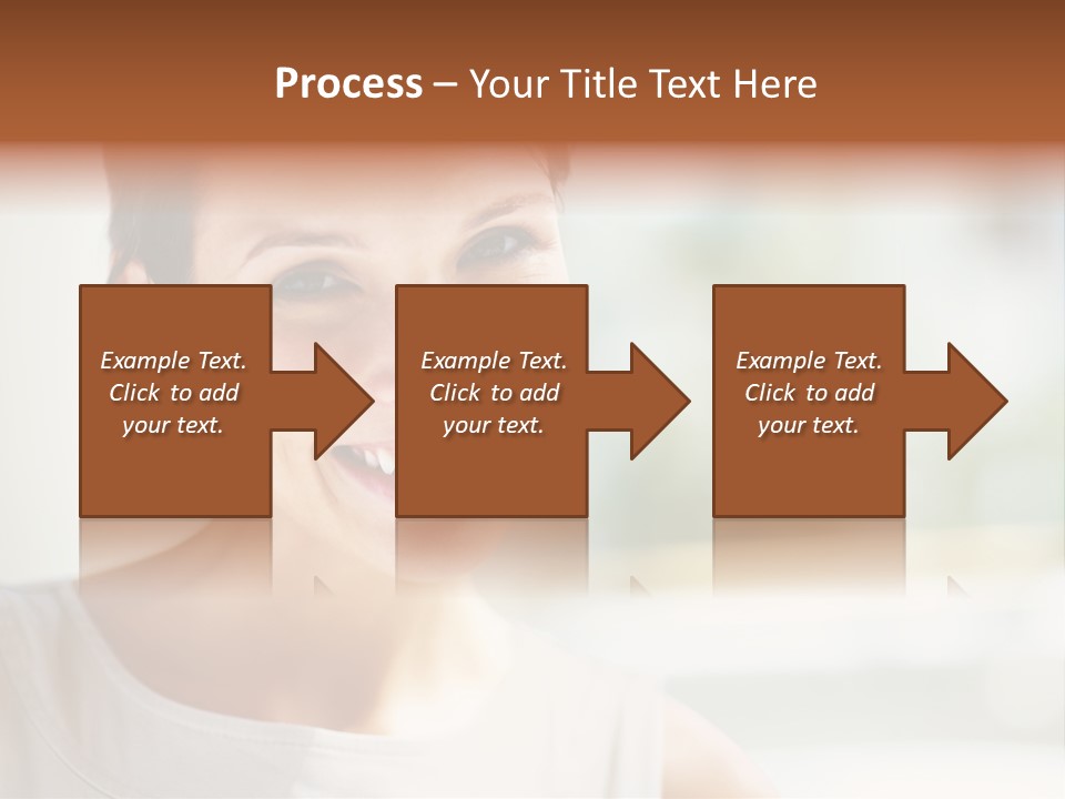 A Woman Smiling With A White Smile On Her Face PowerPoint Template