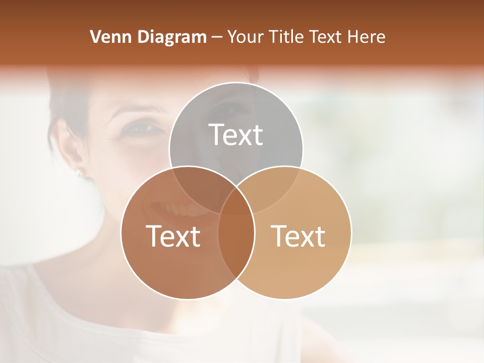 A Woman Smiling With A White Smile On Her Face PowerPoint Template