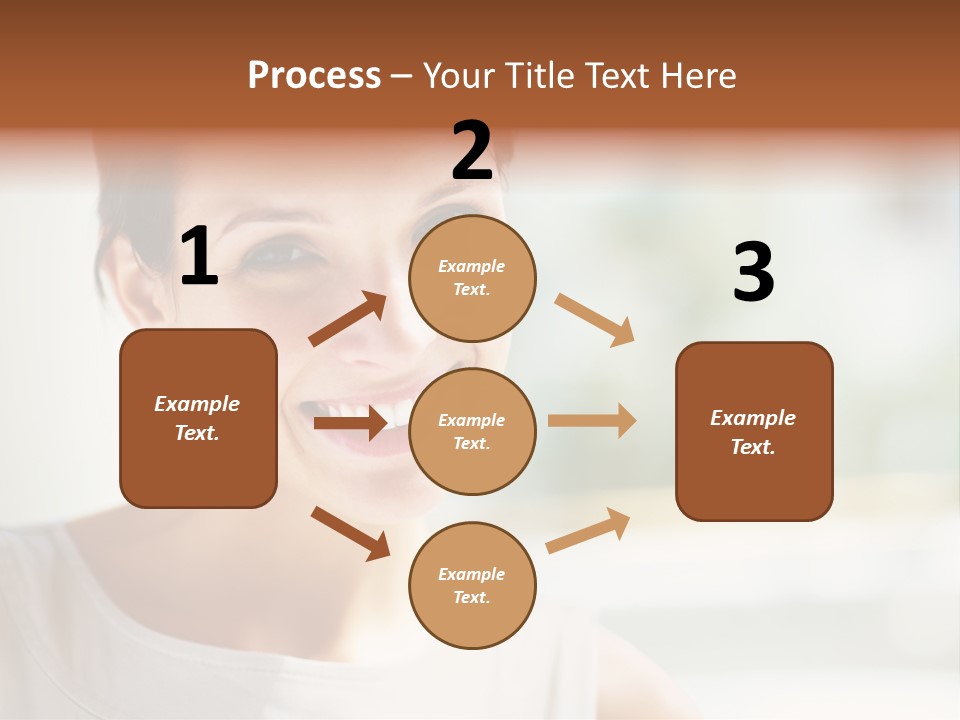 A Woman Smiling With A White Smile On Her Face PowerPoint Template