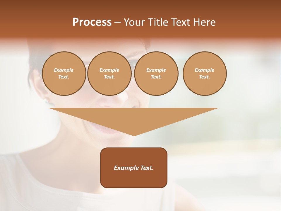 A Woman Smiling With A White Smile On Her Face PowerPoint Template