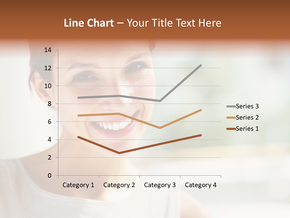 A Woman Smiling With A White Smile On Her Face PowerPoint Template