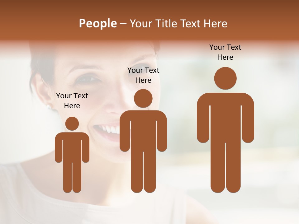 A Woman Smiling With A White Smile On Her Face PowerPoint Template