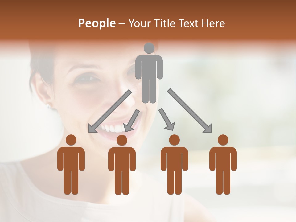 A Woman Smiling With A White Smile On Her Face PowerPoint Template