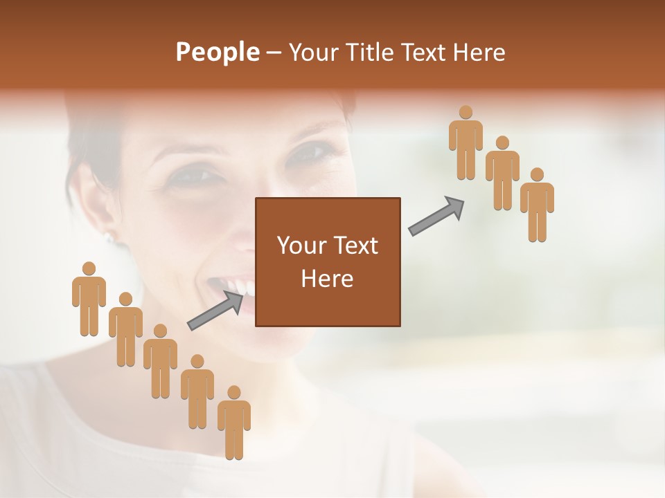 A Woman Smiling With A White Smile On Her Face PowerPoint Template