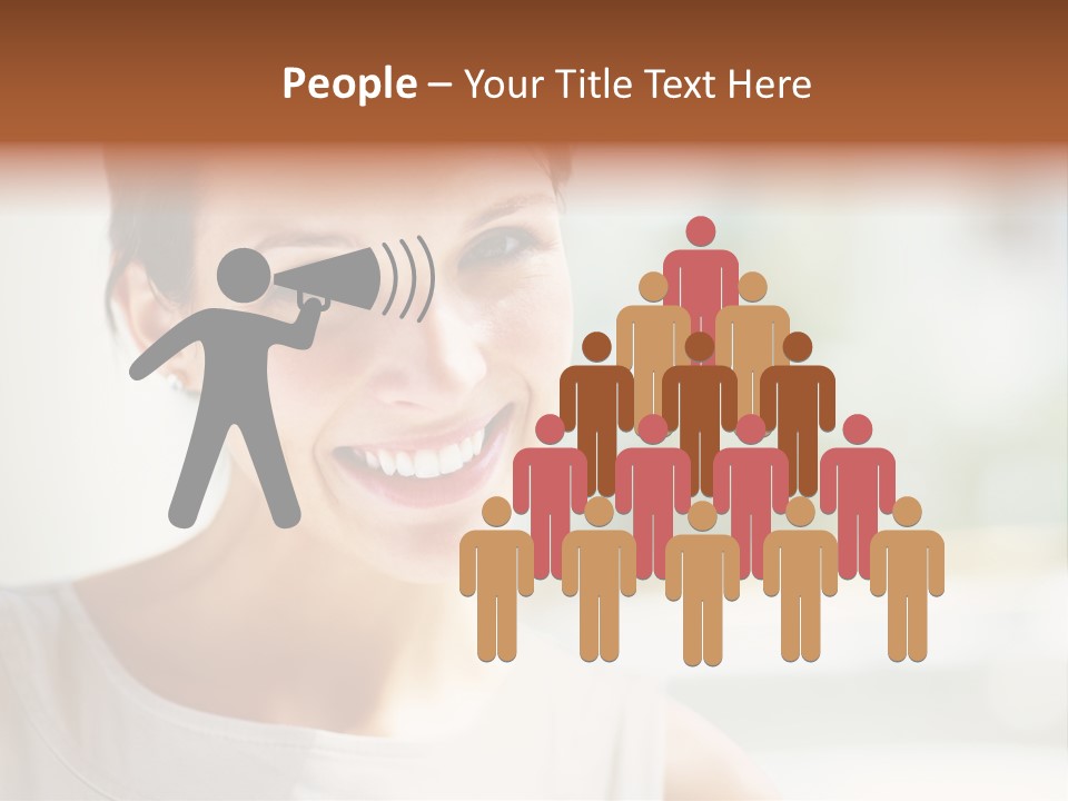 A Woman Smiling With A White Smile On Her Face PowerPoint Template