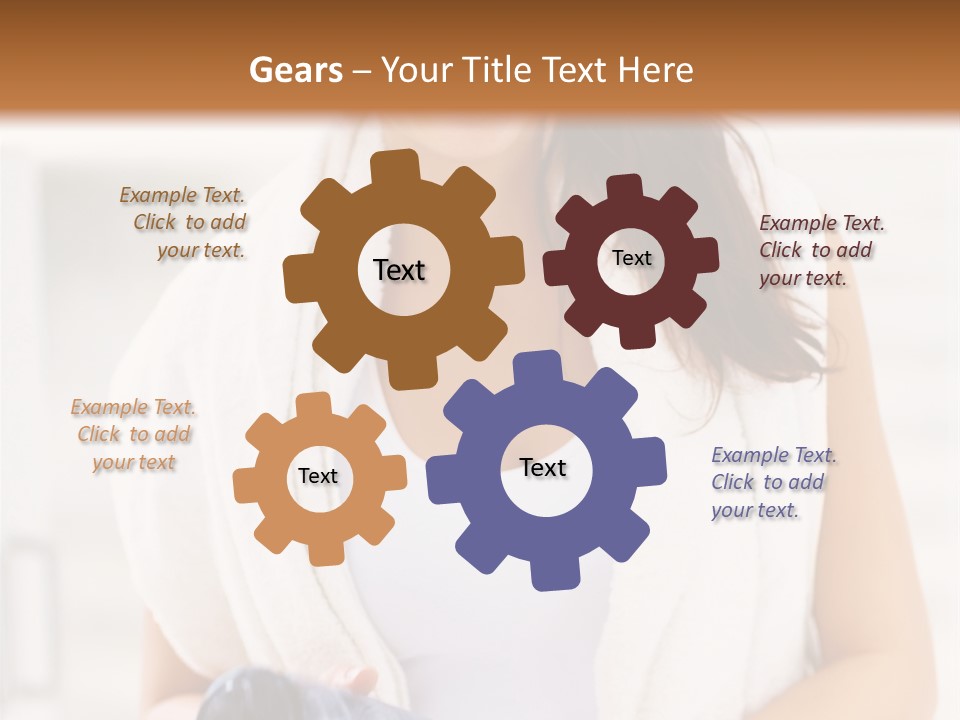 A Woman In A Towel Holding A Water Bottle PowerPoint Template