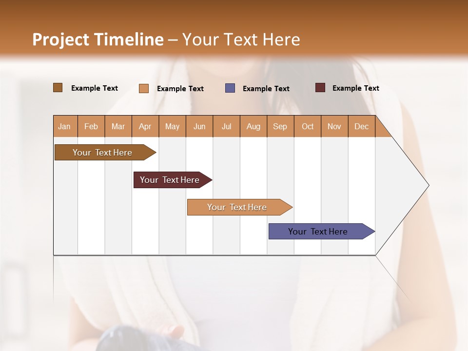 A Woman In A Towel Holding A Water Bottle PowerPoint Template