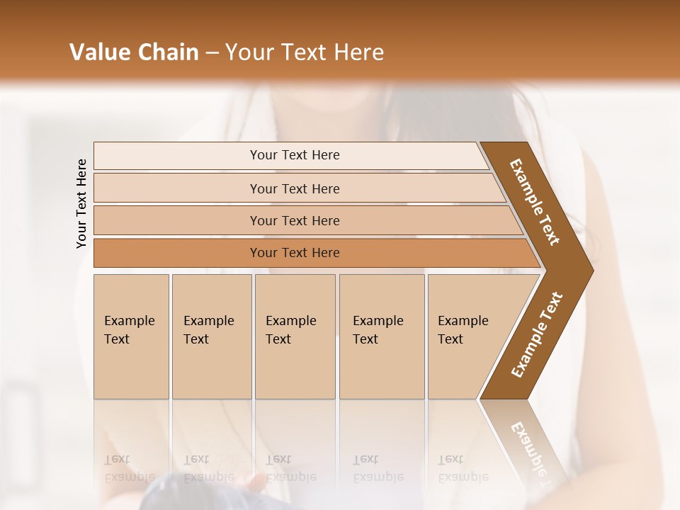 A Woman In A Towel Holding A Water Bottle PowerPoint Template