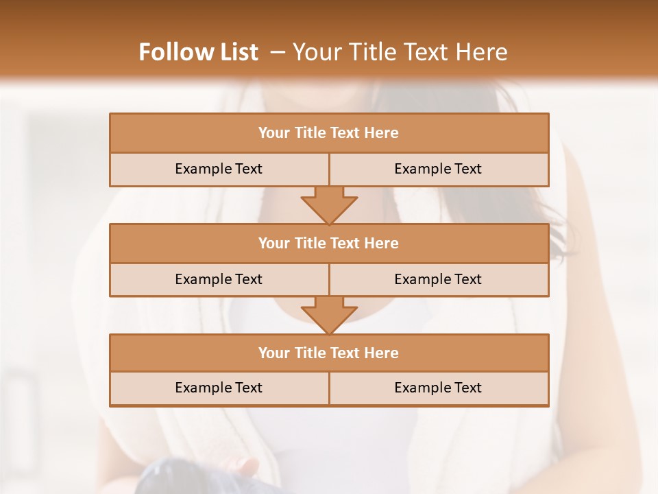 A Woman In A Towel Holding A Water Bottle PowerPoint Template