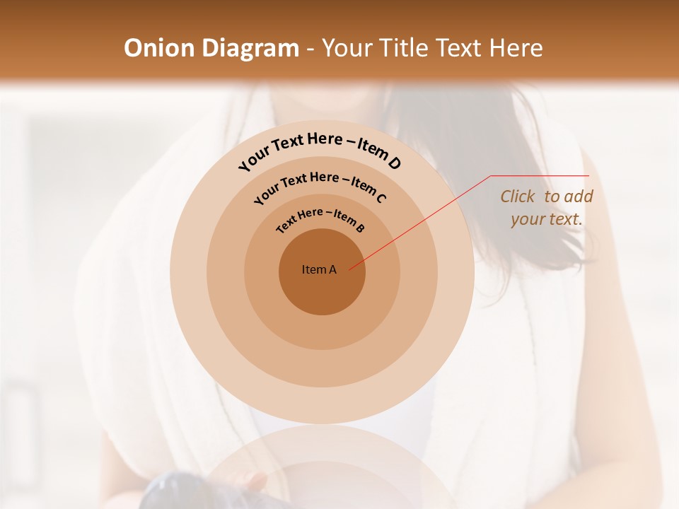 A Woman In A Towel Holding A Water Bottle PowerPoint Template