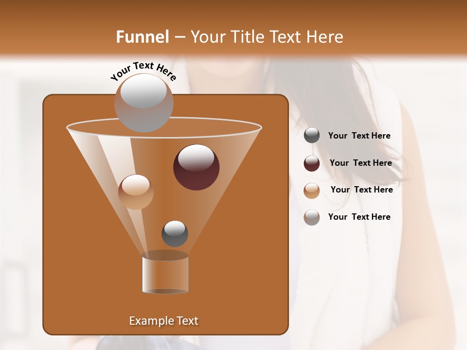 A Woman In A Towel Holding A Water Bottle PowerPoint Template