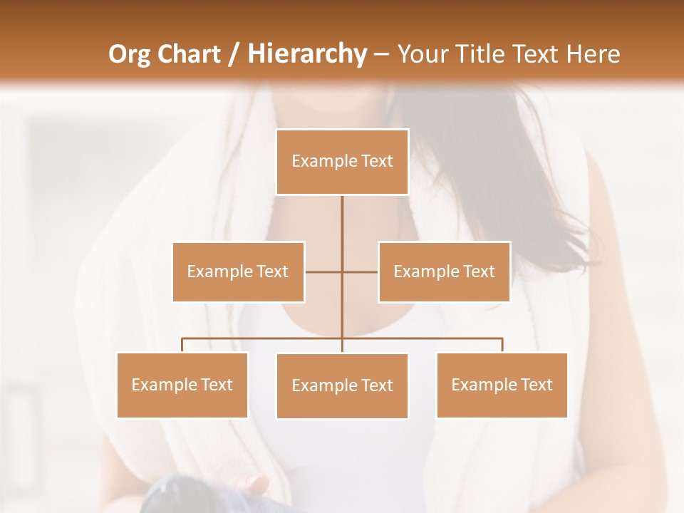 A Woman In A Towel Holding A Water Bottle PowerPoint Template