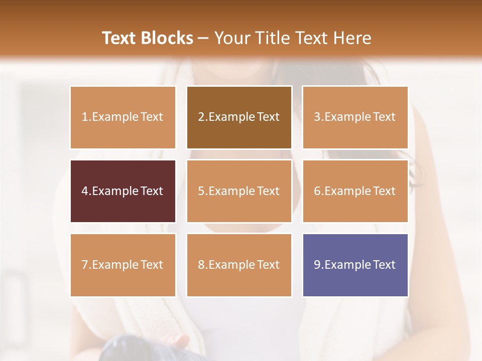 A Woman In A Towel Holding A Water Bottle PowerPoint Template