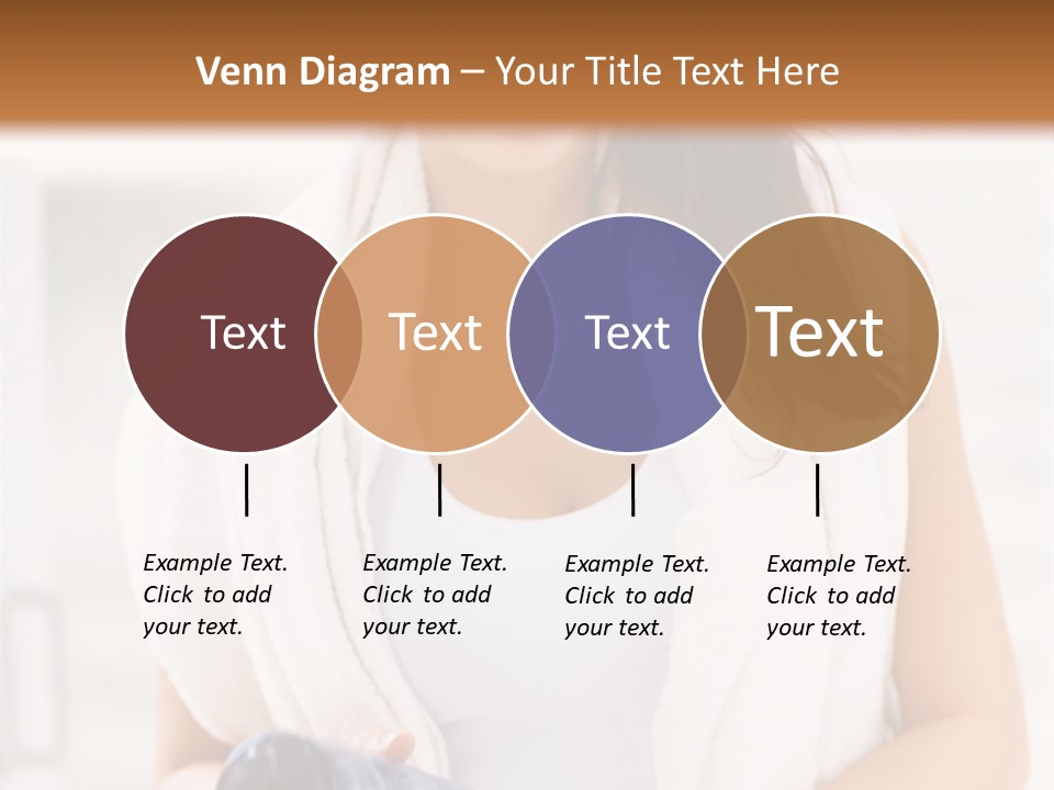 A Woman In A Towel Holding A Water Bottle PowerPoint Template