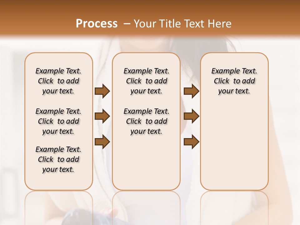 A Woman In A Towel Holding A Water Bottle PowerPoint Template