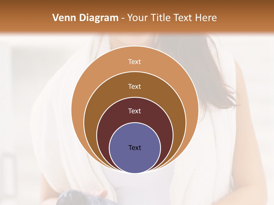 A Woman In A Towel Holding A Water Bottle PowerPoint Template