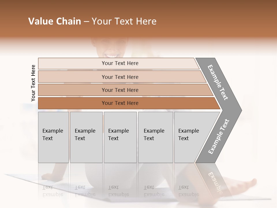 A Woman Sitting On The Floor With Her Legs Crossed PowerPoint Template
