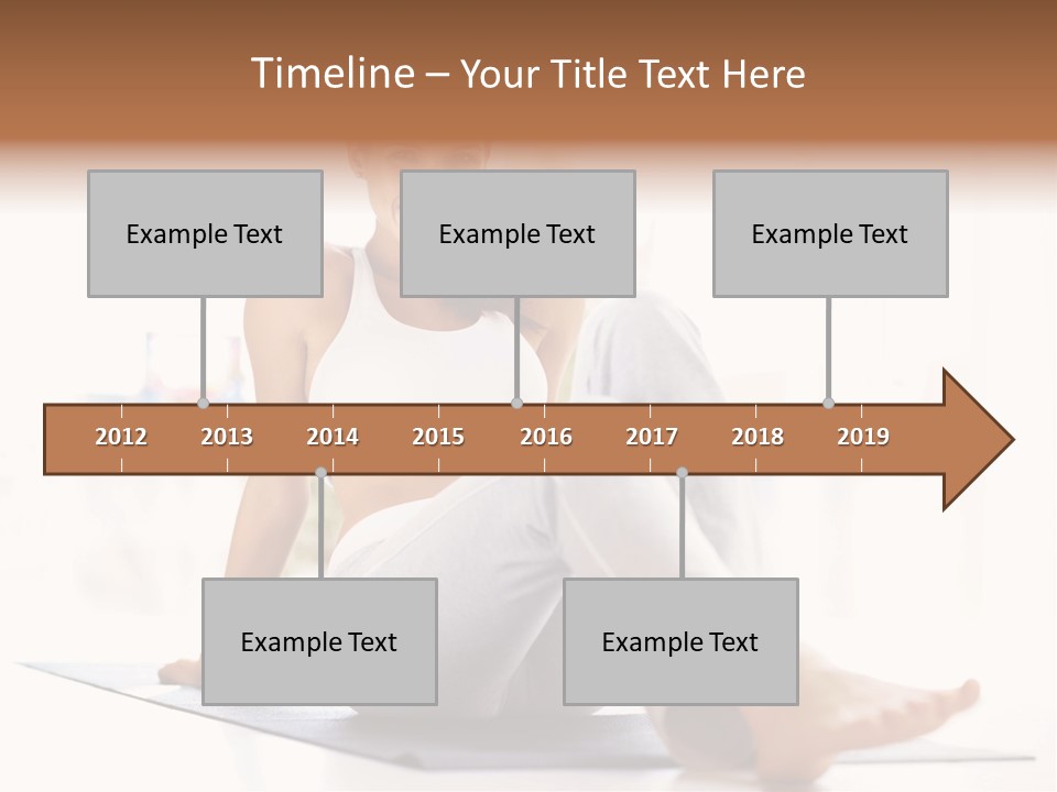 A Woman Sitting On The Floor With Her Legs Crossed PowerPoint Template