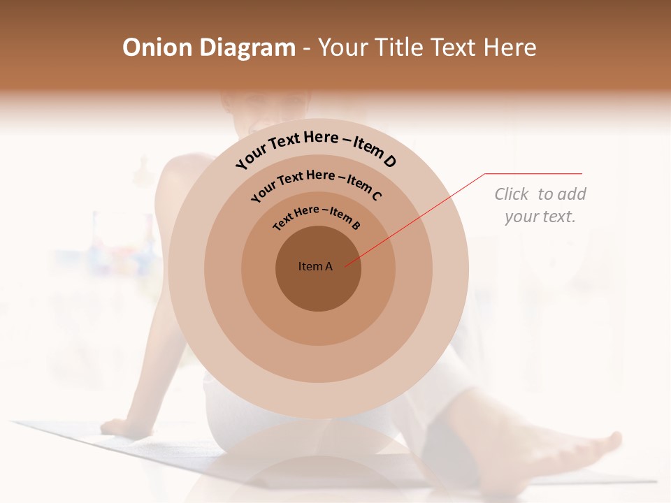 A Woman Sitting On The Floor With Her Legs Crossed PowerPoint Template
