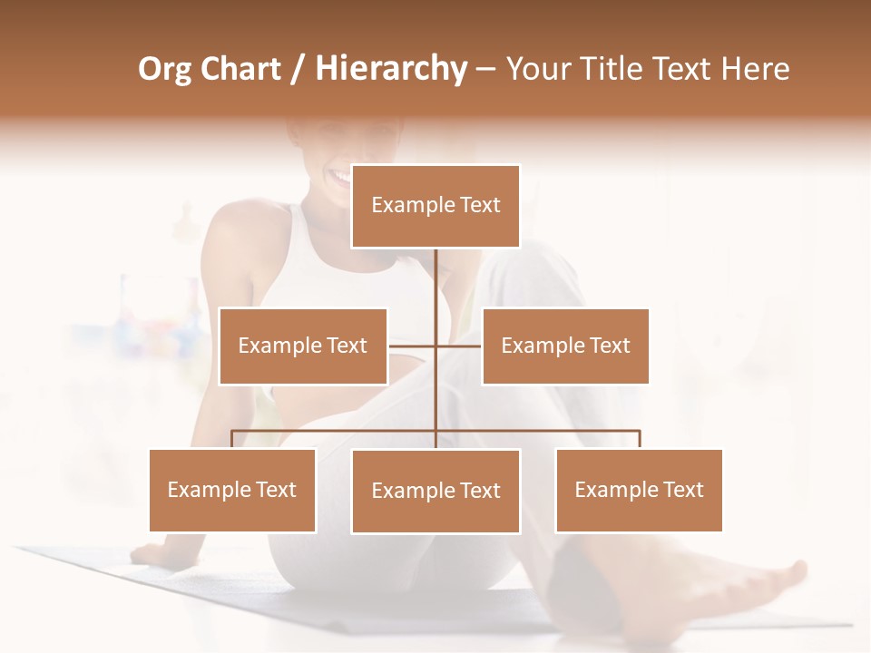 A Woman Sitting On The Floor With Her Legs Crossed PowerPoint Template