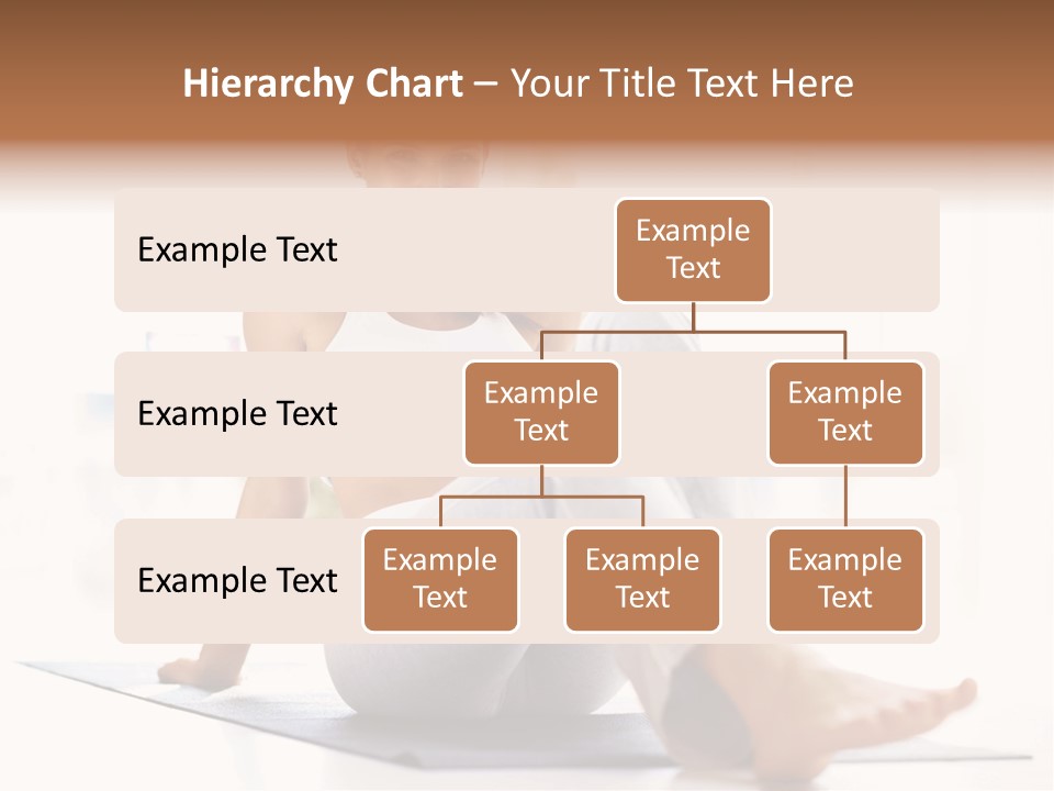 A Woman Sitting On The Floor With Her Legs Crossed PowerPoint Template