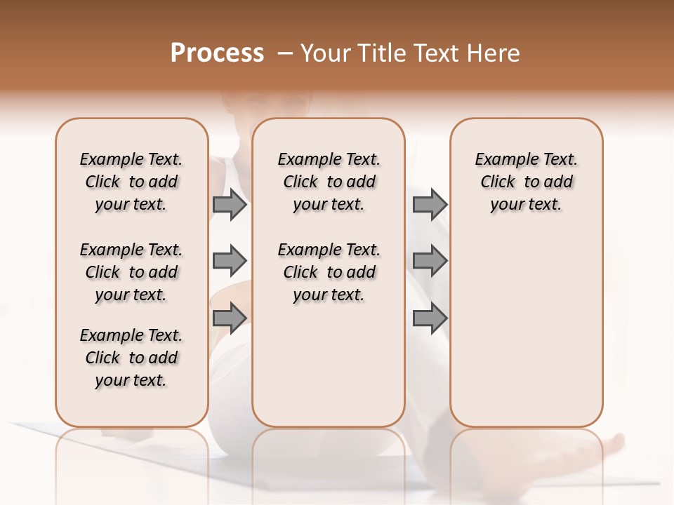 A Woman Sitting On The Floor With Her Legs Crossed PowerPoint Template