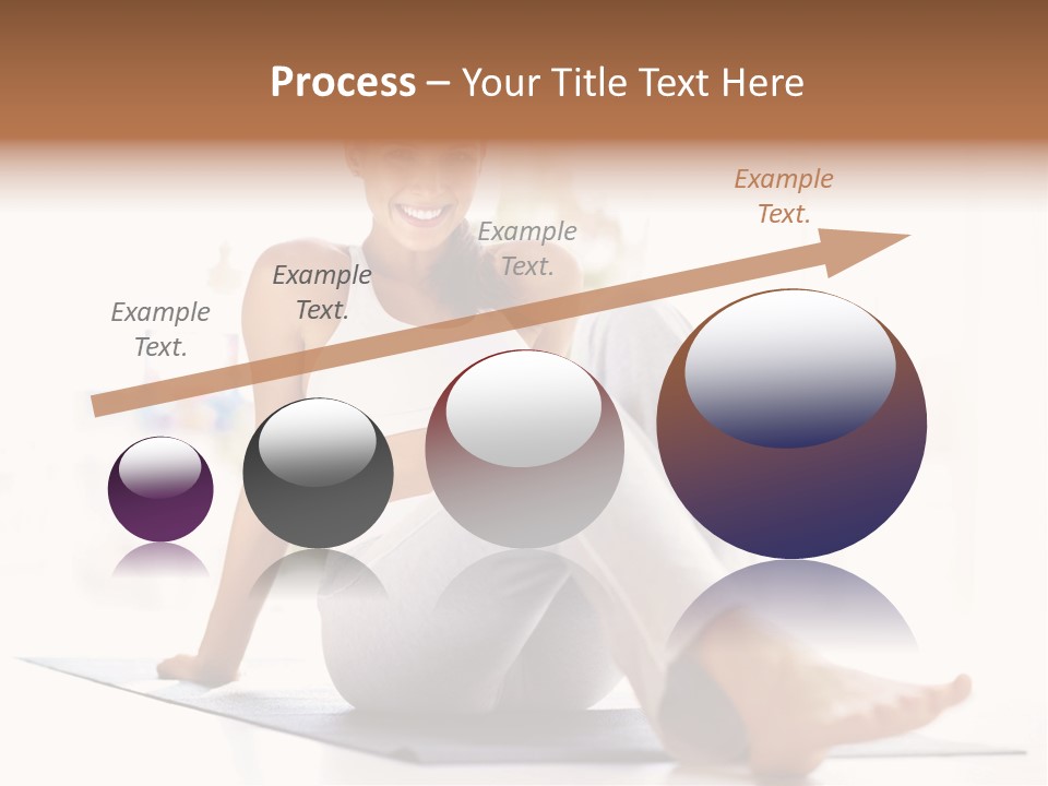 A Woman Sitting On The Floor With Her Legs Crossed PowerPoint Template