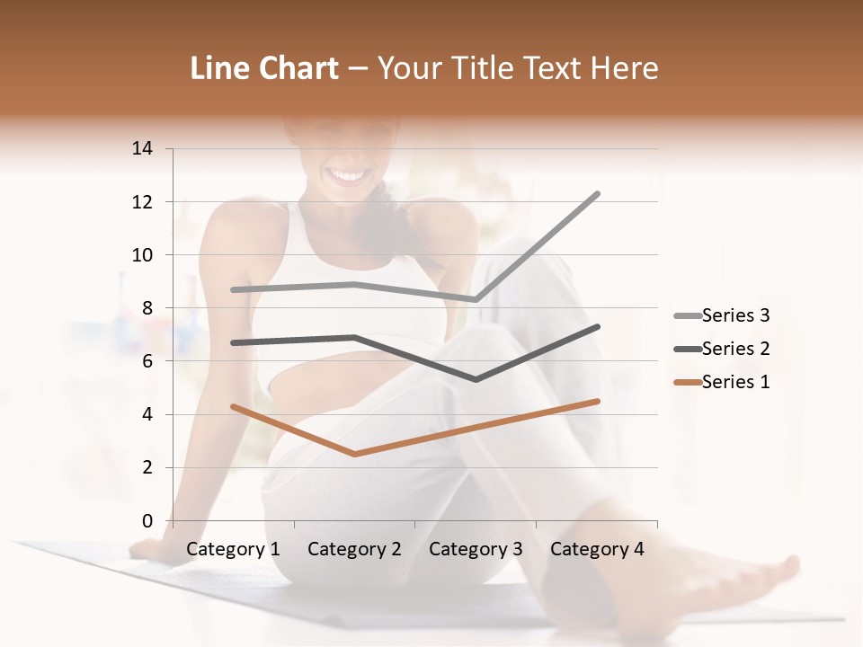 A Woman Sitting On The Floor With Her Legs Crossed PowerPoint Template