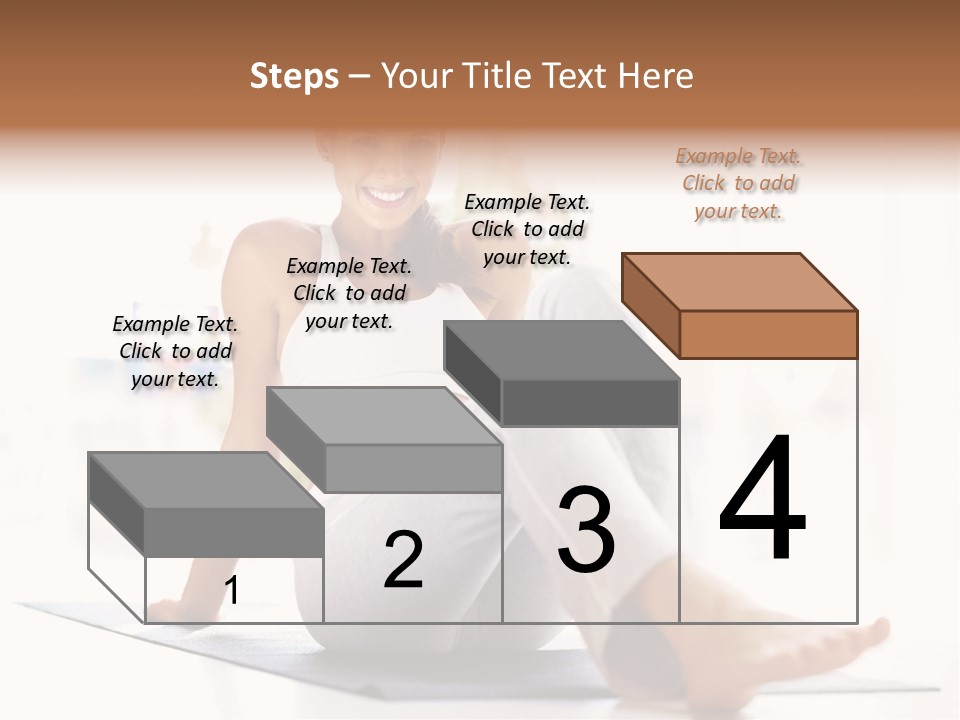 A Woman Sitting On The Floor With Her Legs Crossed PowerPoint Template