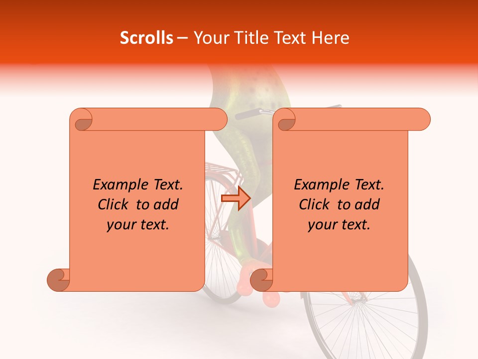 Eye Transport Frog PowerPoint Template