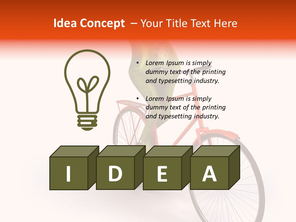 Eye Transport Frog PowerPoint Template