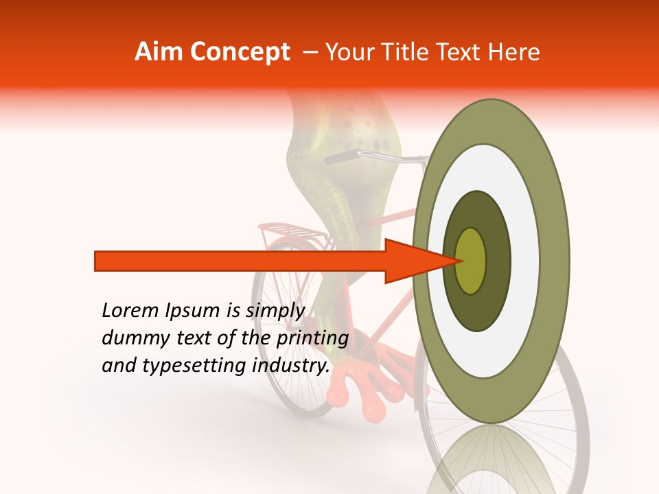 Eye Transport Frog PowerPoint Template