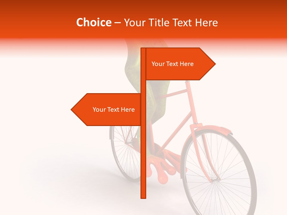 Eye Transport Frog PowerPoint Template