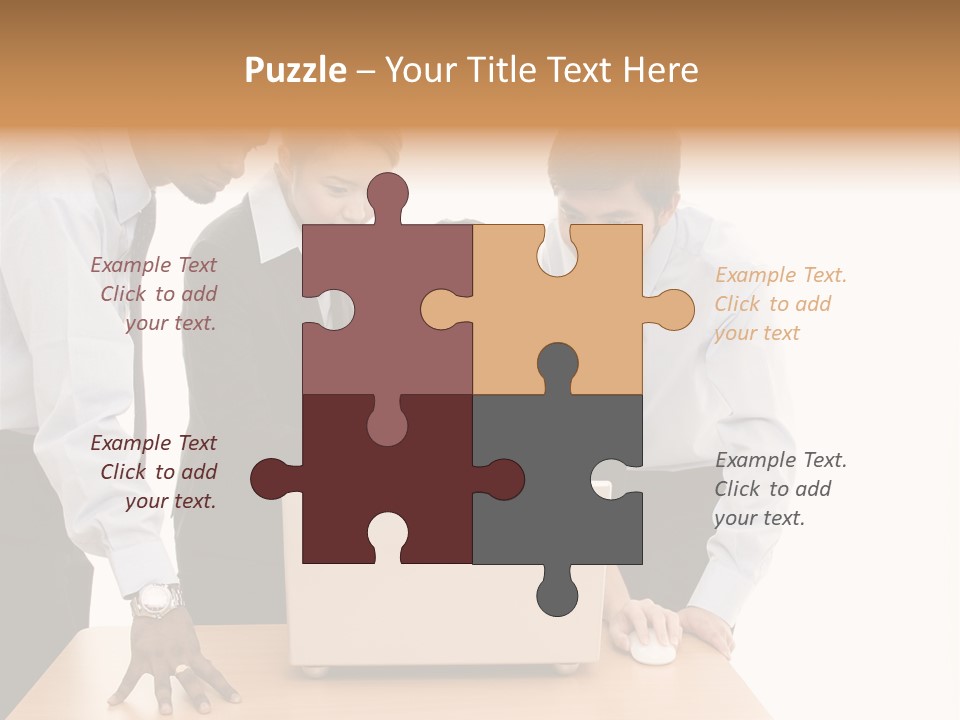 Multicultural Smart People PowerPoint Template