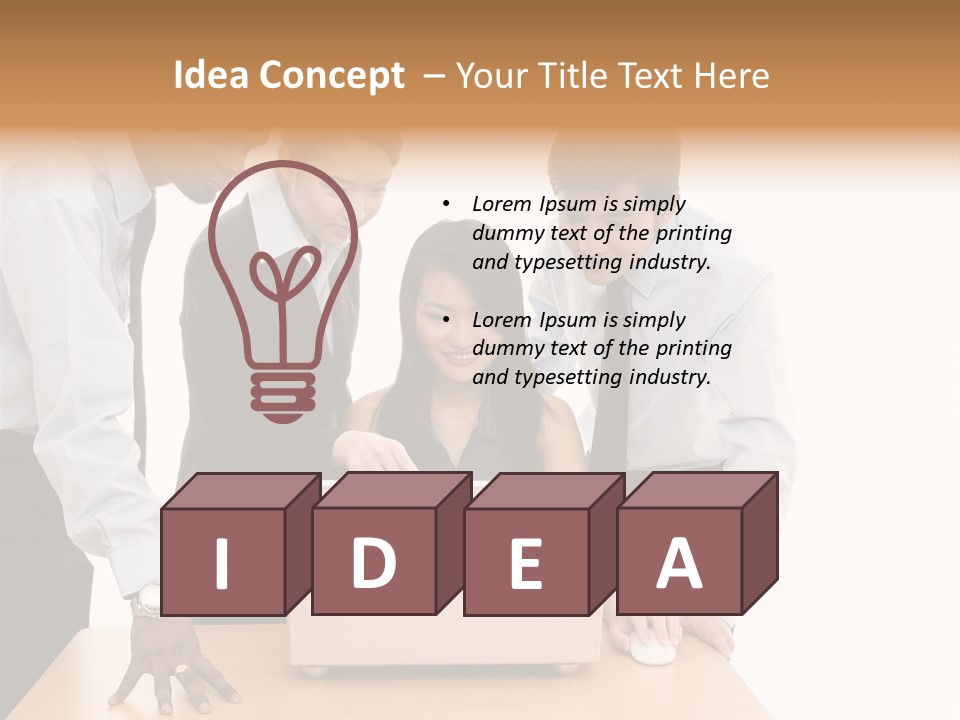 Multicultural Smart People PowerPoint Template