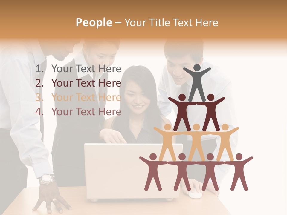 Multicultural Smart People PowerPoint Template