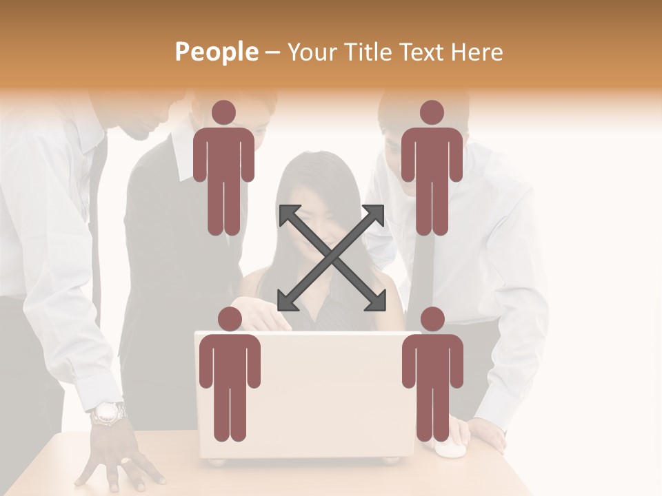 Multicultural Smart People PowerPoint Template