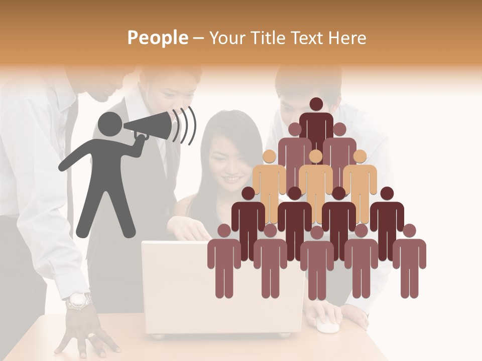 Multicultural Smart People PowerPoint Template