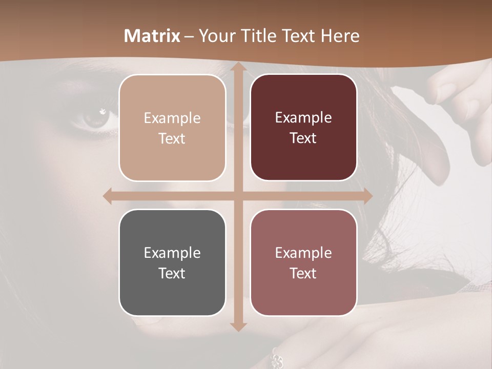 A Beautiful Woman With A Ring On Her Finger PowerPoint Template